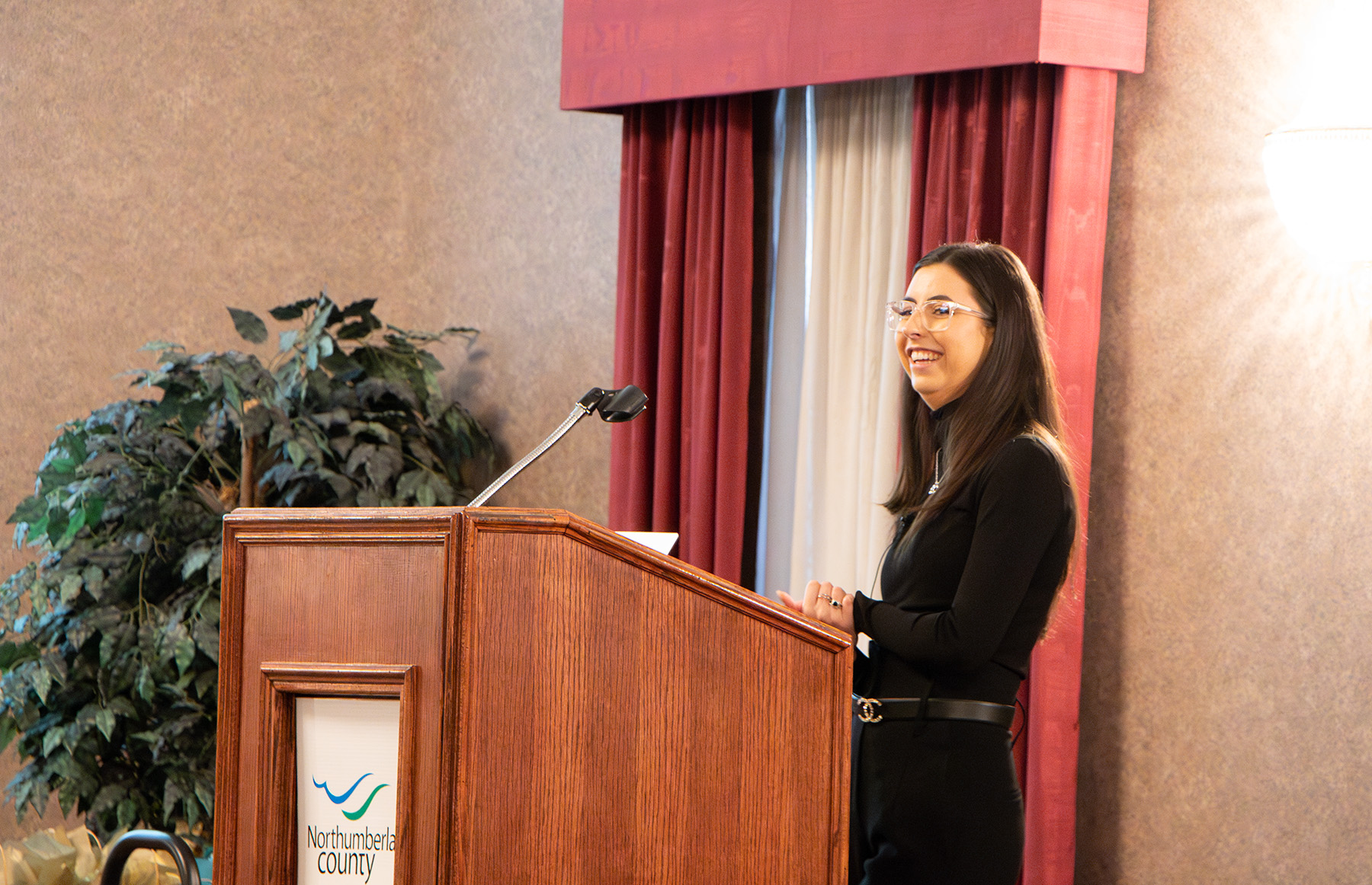 Candice Cristovao presenting at She Owns It
